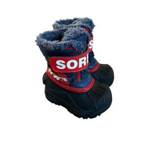 Sorel Snow Commander Insulated Baby Snow Boots Size 4
